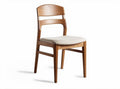 Sedia in legno chiaro con schienale a listelli dimensioni 45 x 40 x 90cm